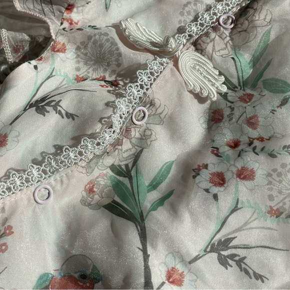 Baby Chiffon Onesie with Headband - Picture 5 of 10